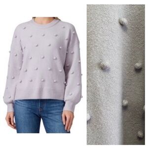 Madewell Lavender Purple Brockton Bauble Merino Wool Blend Sweater